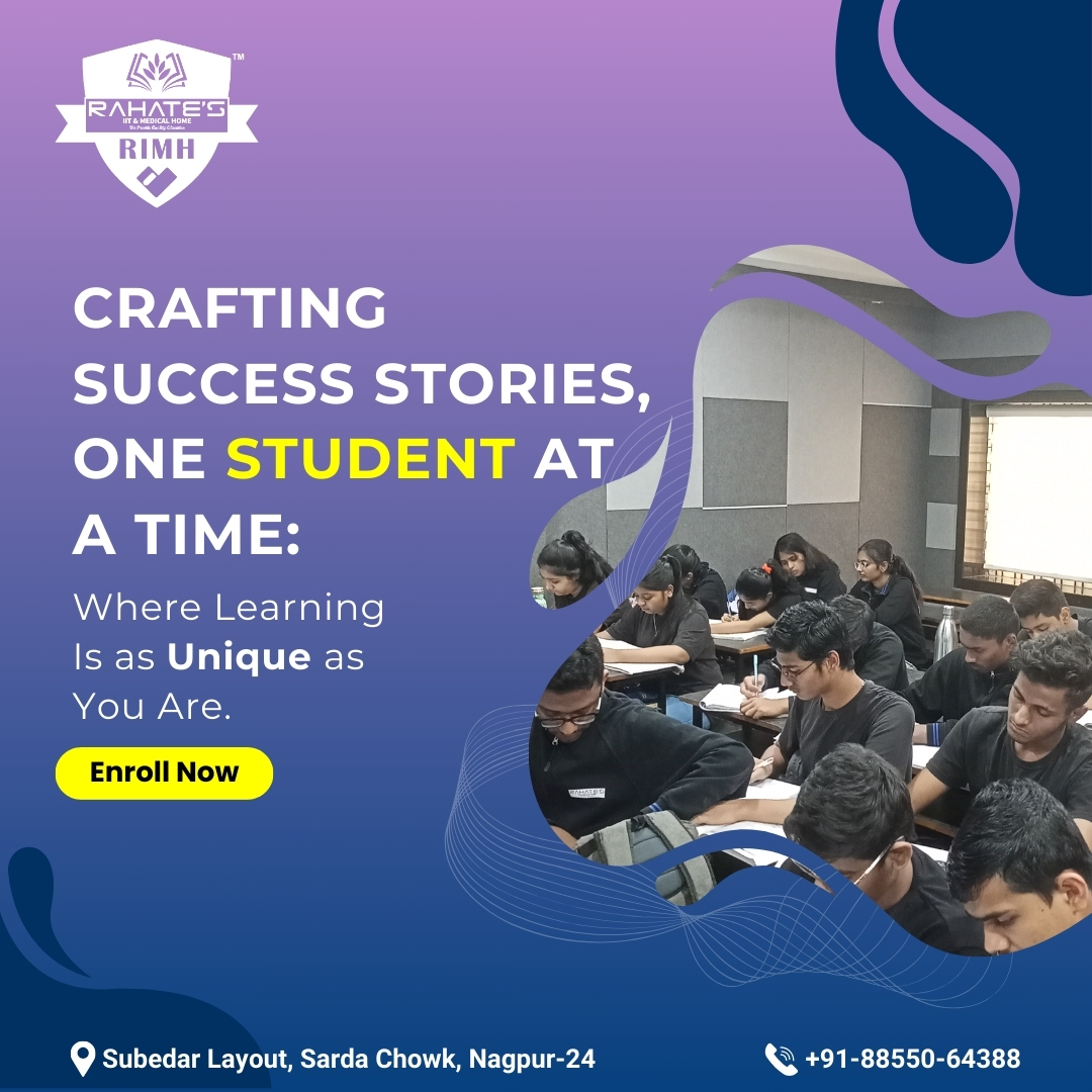 rahate_iit_home's tweet photo. ๐ Crafting success stories, one student at a time! Explore an educational journey where learning is tailored to your uniqueness.
Enroll now to discover a personalized approach to education๐
#RIMH #Nagpur #JEE #IIT #NEET #NATA #NDA #EnrollNow #UniqueLearning #SuccessStories ๐ https://t.co/phjJf9vHg5