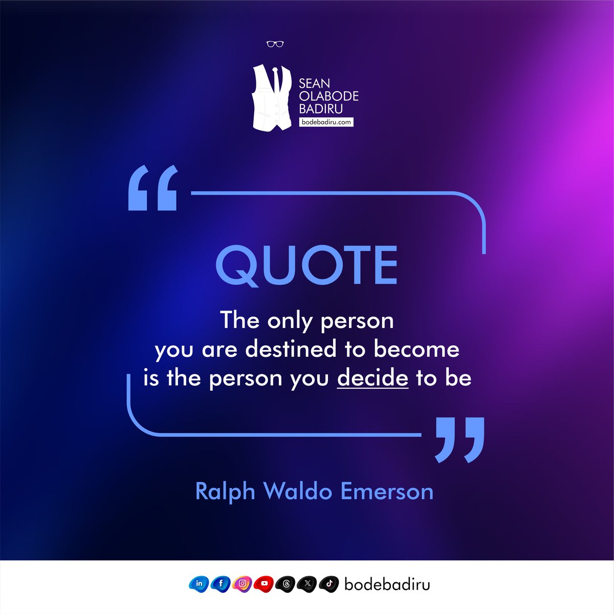 bodebadiru's tweet photo. We often define ourselves by past experiences or limiting beliefs. This year, remember you have the power to choose your direction.

Set clear intentions for the person you want to become in 2024. You have the power to shape your destiny.

#NewYearNewYou
#MondayMotivation https://t.co/cRxrjqRcqh