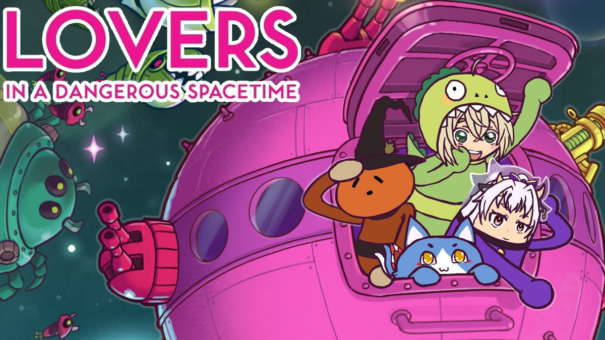 GozuYuuki's tweet photo. 本日の配信はこちらになります。
【Lovers in a Dangerous Spacetime】
~年末に南瓜と猫と恐竜と牛が宇宙防衛軍するってよ!!~
4人で宇宙防衛軍して平和にしていくようですよ!!
https://t.co/RQixbXnEZK
#LoversinaDangerousSpacetime
#コラボ
#ご注文はコラボですか
#牛頭の店内放送 https://t.co/5gQLK1wm0R