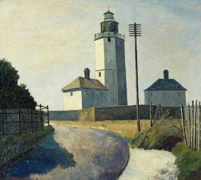 Good afternoon, Sal @Sal7515 & how interesting, thank you. According to the Artist's entry on the ArtUK website @artukdotorg @Russell_Cotes acquired 'North Foreland Lighthouse' by Elwin Hawthorne in 1934 from the Contemporary Art Society @ContempArtSoc as you'll see here. #ELG