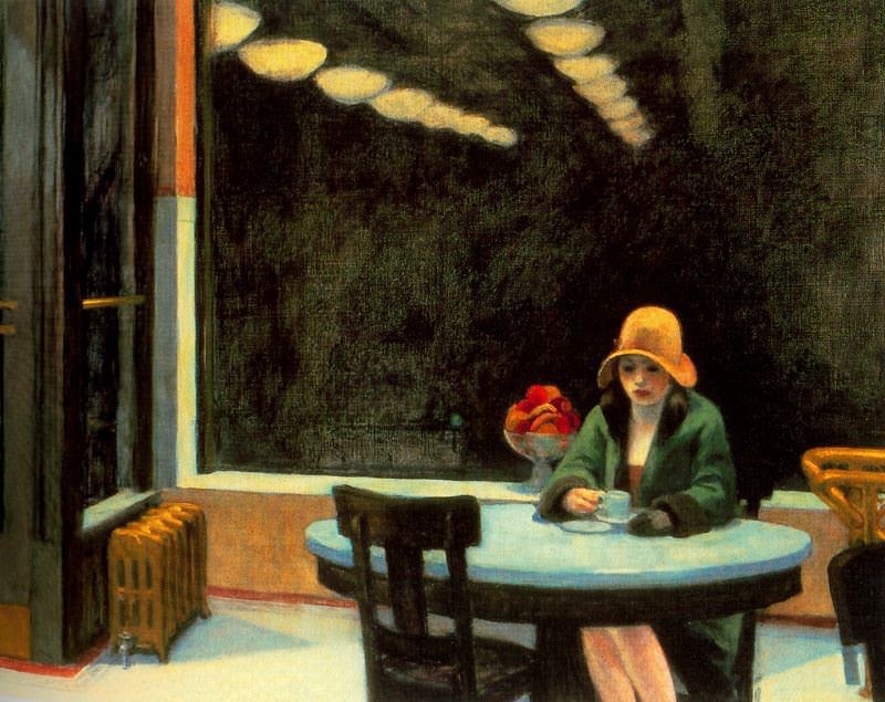 foxintundra's tweet photo. @MatejIlk Edward Hopper: Automat (1927) https://t.co/v59JfXibu0