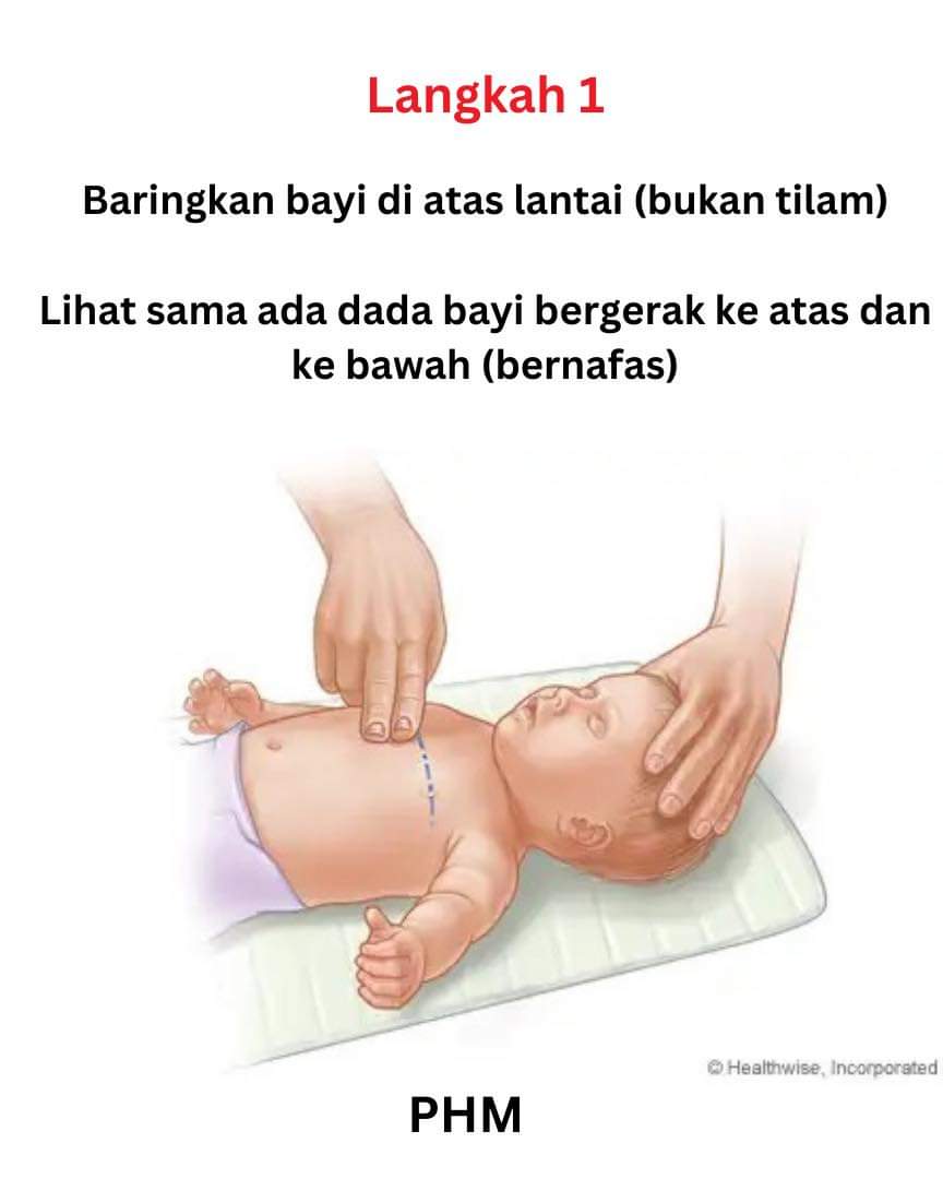 MySantaiTv's tweet photo. Cara CPR Bayi

Ada satu ilmu yang perlu anda kuasai sebelum tamat tahun 2023…Iaitu ilmu untuk memberi bantuan pernafasan kepada bayi/ kanak kanak kecil. 

Hentikan mitos terbalikkan bayi dan goncang. Lakukan tekanan dada untuk mengepam darah dan oksigen ke otak. Rt https://t.co/NkDrJpbDc3