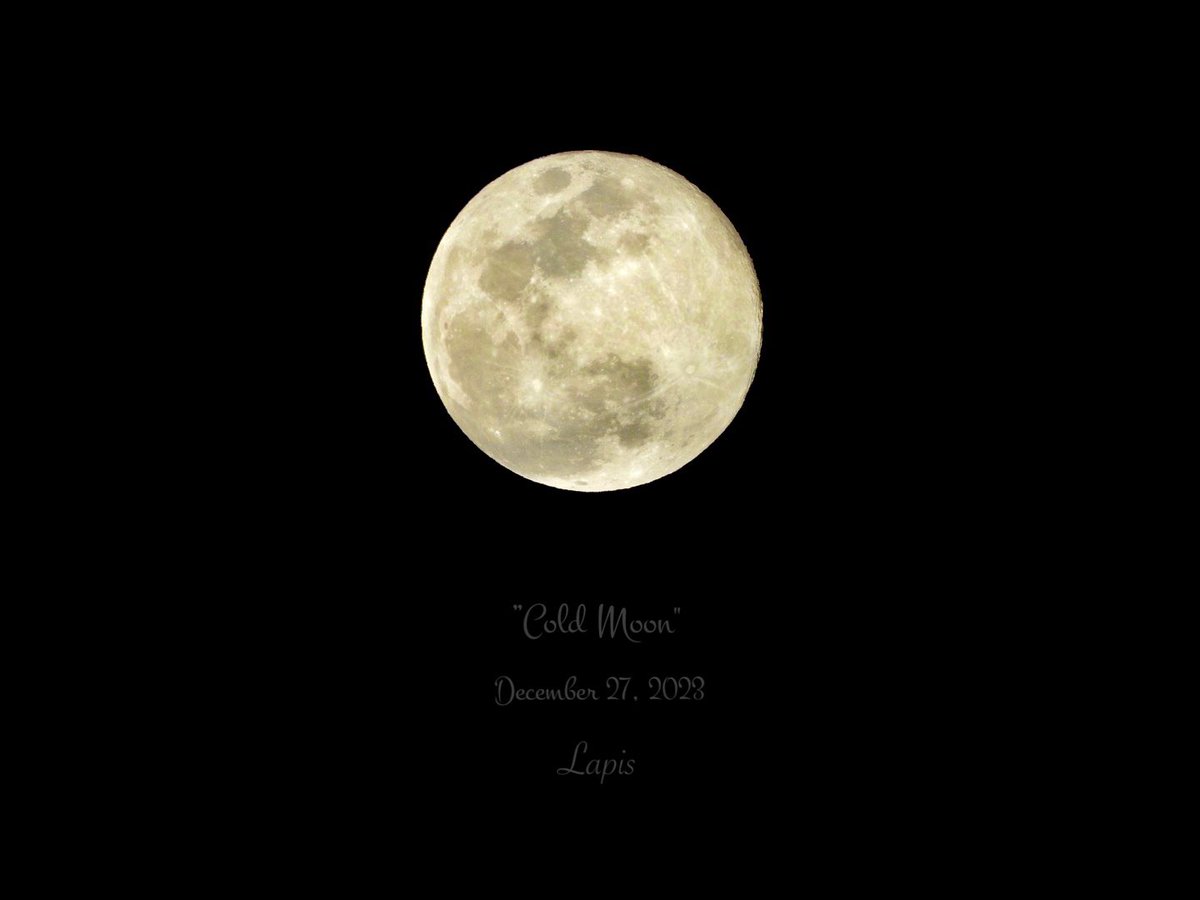 lapislazulikn's tweet photo. ⁎ .。❀ *⁎ .。❀ *
今年最後の満月🌕
”Cold Moon"
……��じ月をみているꕤ︎︎·͜·
いつもの場所から見える月
#写真が好きな人と繋がりたい
#イマソラ #イマツキ #満月
#Cold_Moon #キリトリセカイ https://t.co/KfkGwSTvDH