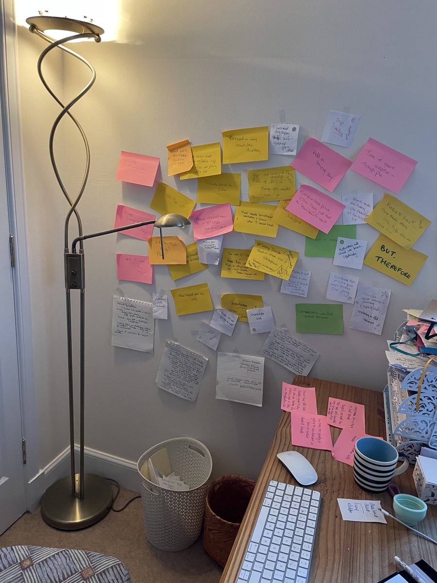 #WIP when the post its start invading the desk....  #amwriting #WritingCommunity #WritingLife #Writer #writersoftwitter #writing
