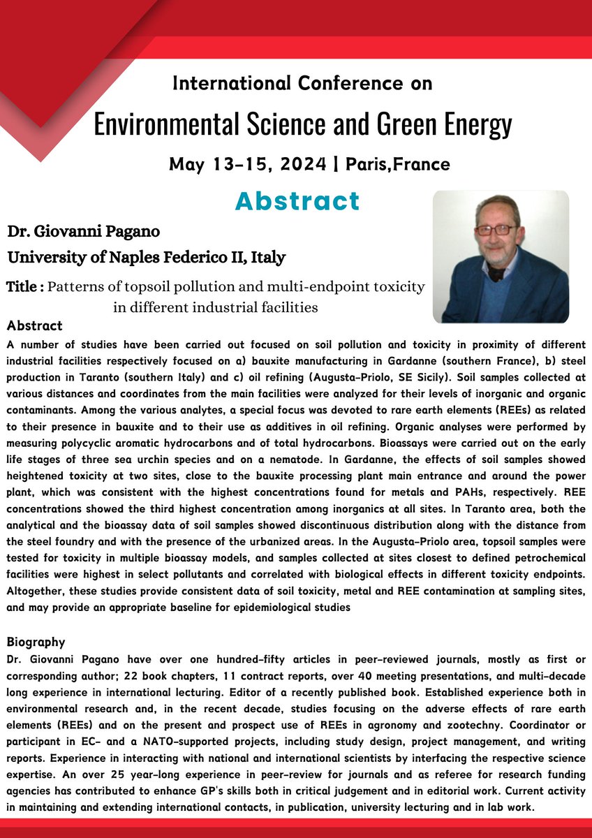 MindSpaceConf's tweet image. 🌍🌱 Ready to revolutionize our planet? 🌎✨ Join us at the International Conference on Environmental Science &amp;amp; Green Energy in Paris, May 13-15, 2024! 🗓️ w: environmentalscienceevent.blogspot.com #environment #environmentalscience #environmentalscienceconference #greenenergyconference #energy