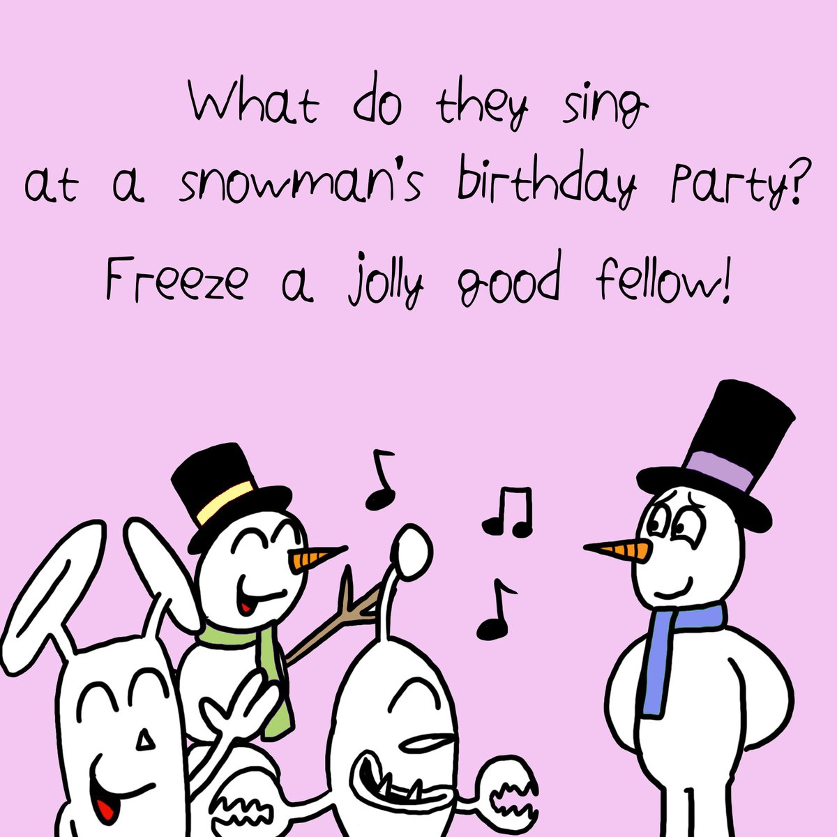 MeetThePods's tweet photo. A silly Christmas joke...
#christmasjoke #christmas #haha #joke #jokes #snowman #snowmanjoke #christmascrackerjoke #instajoke #instachristmas #fun #funny #silly #meetthepods #thepods #bunnypod #autism #autisticartist #Autistic https://t.co/z1vksKhs6X