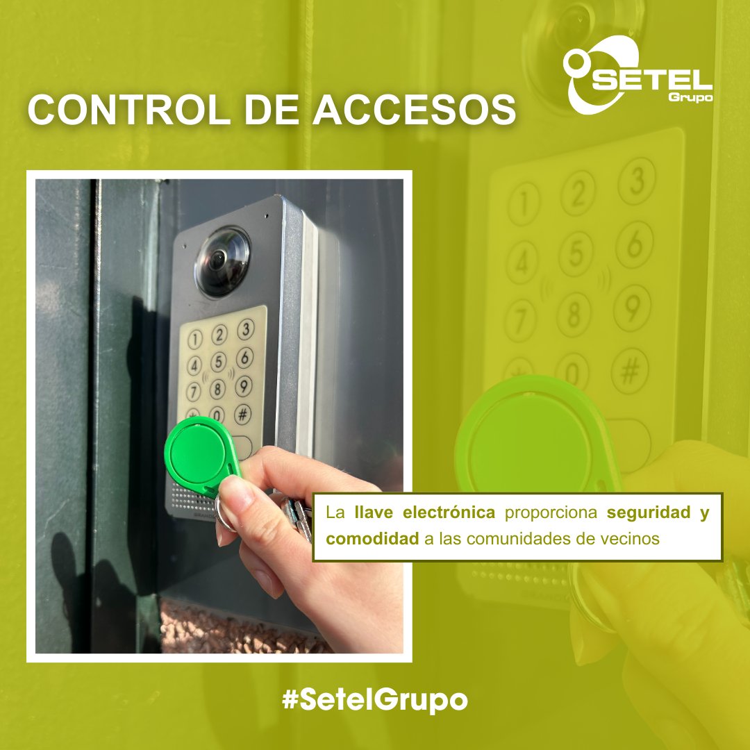 SetelGrupo's tweet photo. Control de accesos ➡️ La llave electrónica proporciona seguridad y comodidad a tu comunidad de vecinos 🔑

#SetelGrupo #Salamanca #ControlDeAccesos https://t.co/KWypxfx09A