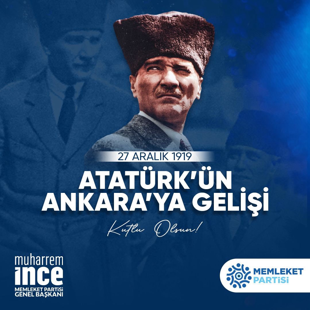 vekilince's tweet photo. Cumhuriyetimizin kurucusu Gazi Mustafa Kemal Atatürk’ün Ankara’ya gelişinin 104. yıl dönümü kutlu olsun 🇹🇷 https://t.co/2DtCefS5mh