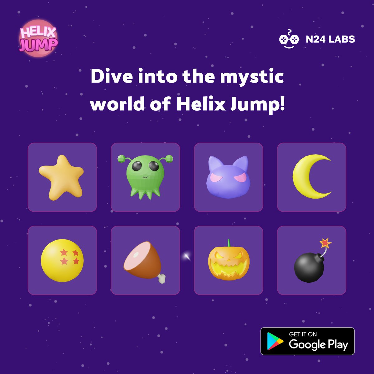 join_n24labs's tweet photo. 🌀✨ Unlock new assets, elevate your experience, and embark on an adventure like never before. 🌟 
#HelixJump #GamingAdventure #MobileGaming #newgadgets #gamingassets
Play Now:
https://t.co/oD79iIbdDX

https://t.co/S2n6qlri5b https://t.co/VeLxVJVfRU