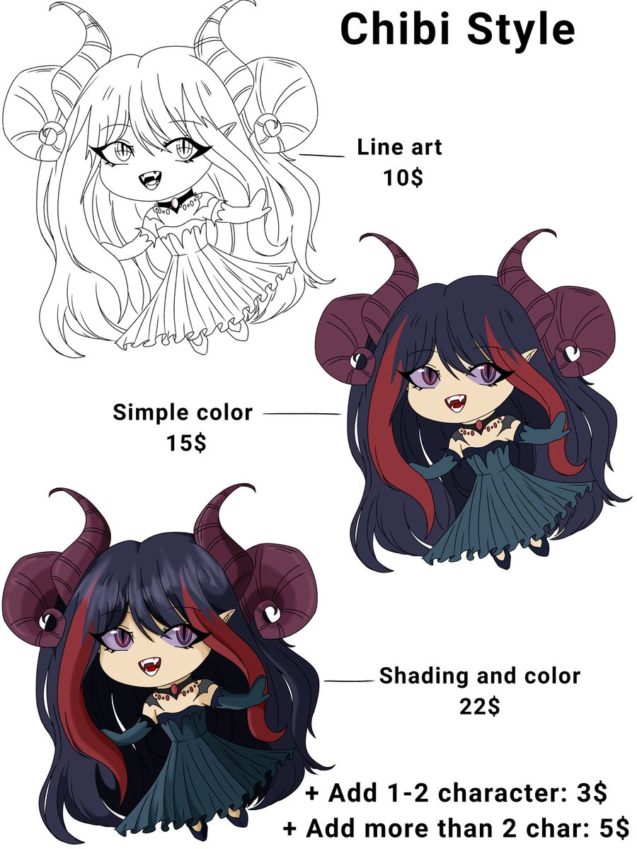 NTsukima's tweet photo. I'm reopen commssions 
DM me if u interested with my style ❤ 
#commissionopen #Commission https://t.co/6SYGQfiOif