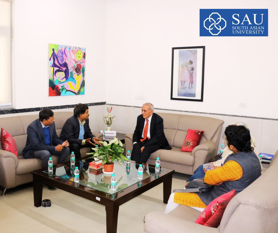 SouthAsianUni's tweet photo. Prof. KK Aggarwal, the new President of South Asian University has taken charge today. Prof. Aggarwal, who was the founding Vice Chancellor of Guru Govind Singh Indraprastha University, Delhi, was appointed President of this international university by its Governing Board in its 11th Meeting in Kathmandu on 18 & 19 December 2023. After joining, Prof. Aggarwal had a brief interaction with the available Faculty members and university officials. He also took a round of the campus to oversee the campus development. #KnowledgeWithoutBorders @SaarcSec #SAARC  #SouthAsia #ProfKKAggarwal #SouthAsia 

https://t.co/Nl4U40P4tX