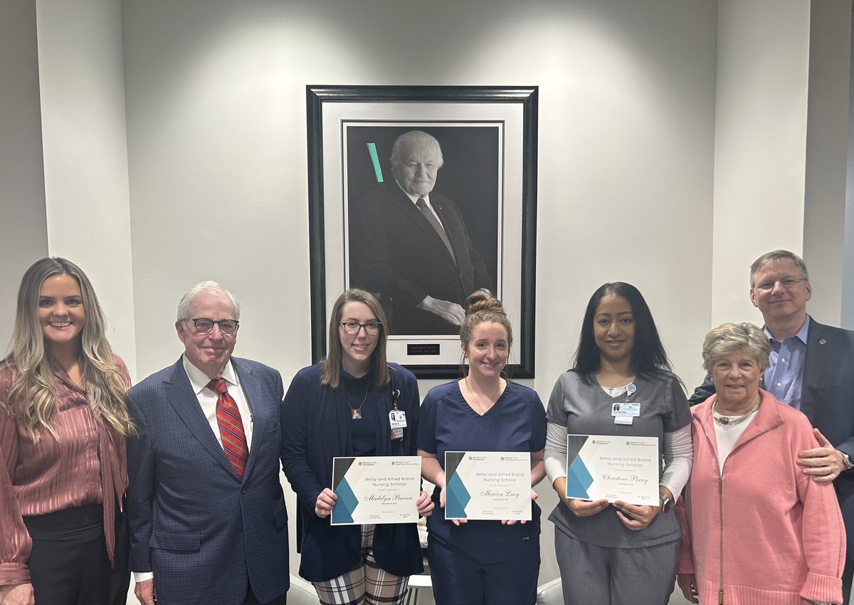 Alfred and Betsy Brand have donated funds to Sanger Heart & Vascular Institute to fund entry to nursing school and RN-BSN completion. The Brand family is passionate about nursing education. Due to their generosity, three teammates were awarded scholarships for 2024.