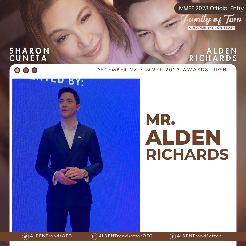 AldenTrendsOFC's tweet photo. Formal events are his TURF 😏
Here's our dear MATEO for Family Of Two ❤️
MR. ALDEN RICHARDS at the MMFF 2023 Gabi ng Parangal!
@aldenrichards02 @familyoftwofilm
#FamOf2MMFF
#FamilyOfTwo
ALDENxMMFF forPhilCinema