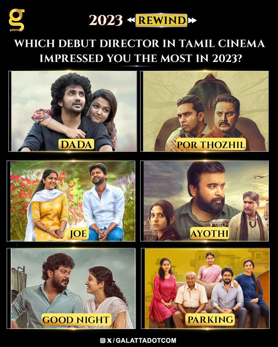 galattadotcom's tweet photo. Comment Below ❤️ 

#TamilCinema #DebutDirectors #DebutFilms #2023Rewind #Galatta https://t.co/jPszUQy14V