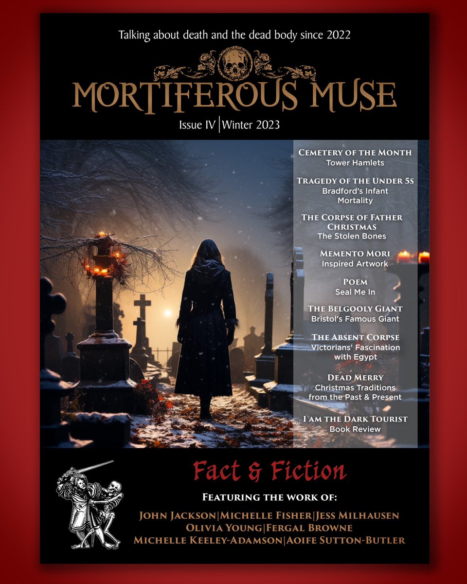 Mortiferous Muse magazine, Issue IV. Not only edited by one of our amazing trustees @pathbodies but featuring a superb article about Victorian Bradford’s infant mortality by another trustee, John Jackson. Free to view or download. Well worth a read. pathologicalbodiesproject.home.blog/mortiferous-mu…