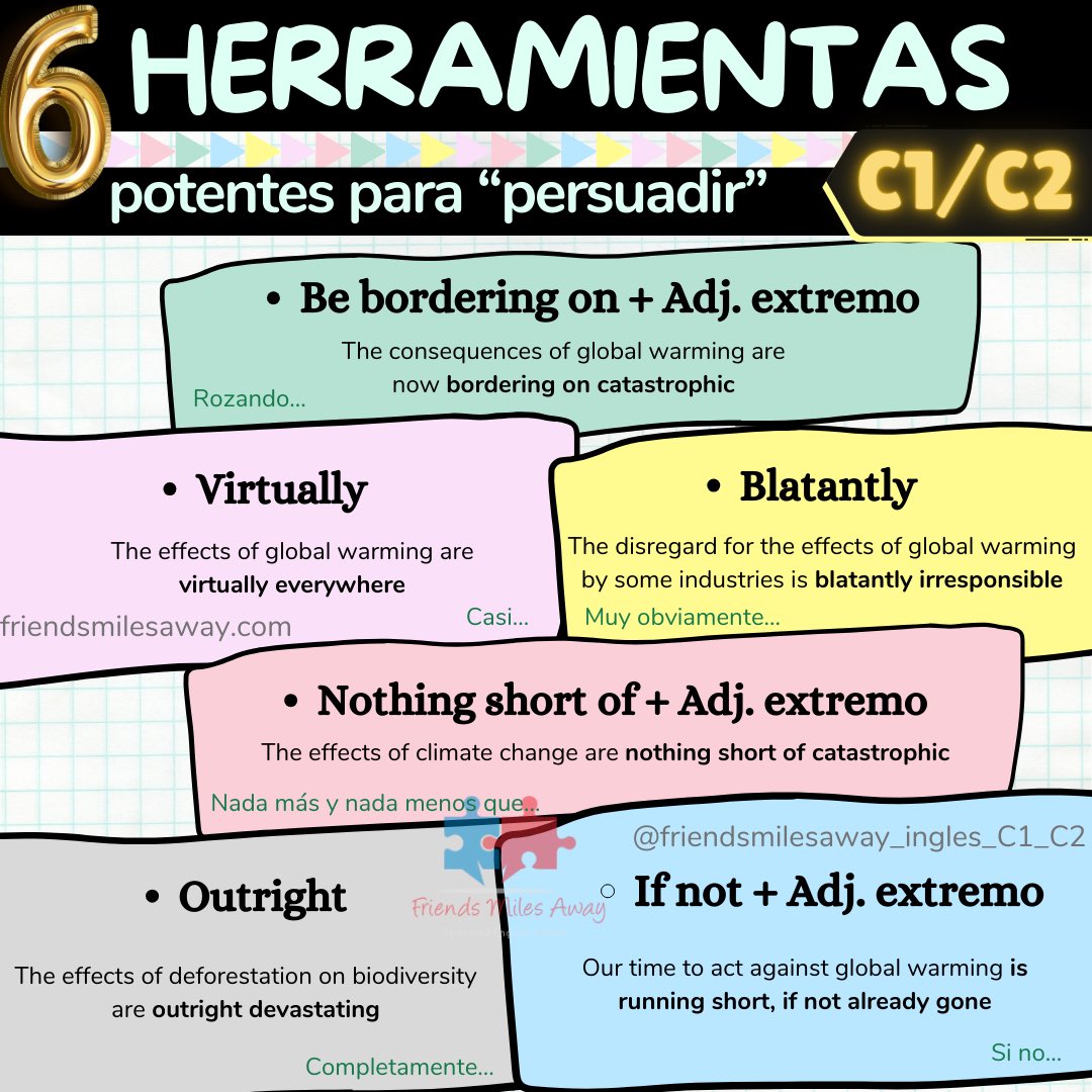 friendsmilesaw's tweet photo. 🌟Descubre el poder de las palabras para persuadir en tu discurso oral.
🗣️Las palabras que usamos pueden persuadir, motivar o emocionar.
#PalabrasConPoder #CambioPositivo
#inglesavanzado #englishforexams #inglesC1 #inglesC2 https://t.co/ZuS0EWkdvm