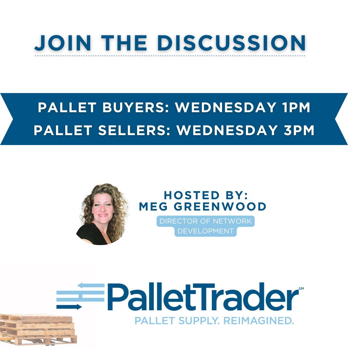Pallet_Trader's tweet photo. Not sure where to get started with PalletTrader? We’re here to help! Join us to ask questions live.

Buyers’ join us today @ 1pm EST: https://t.co/Dtq97udbsQ

Sellers’ join us today @ 3pm EST: https://t.co/lyxWzRdHyO

#PalletTrader #PalletSupply https://t.co/2sLvwdT7Ka