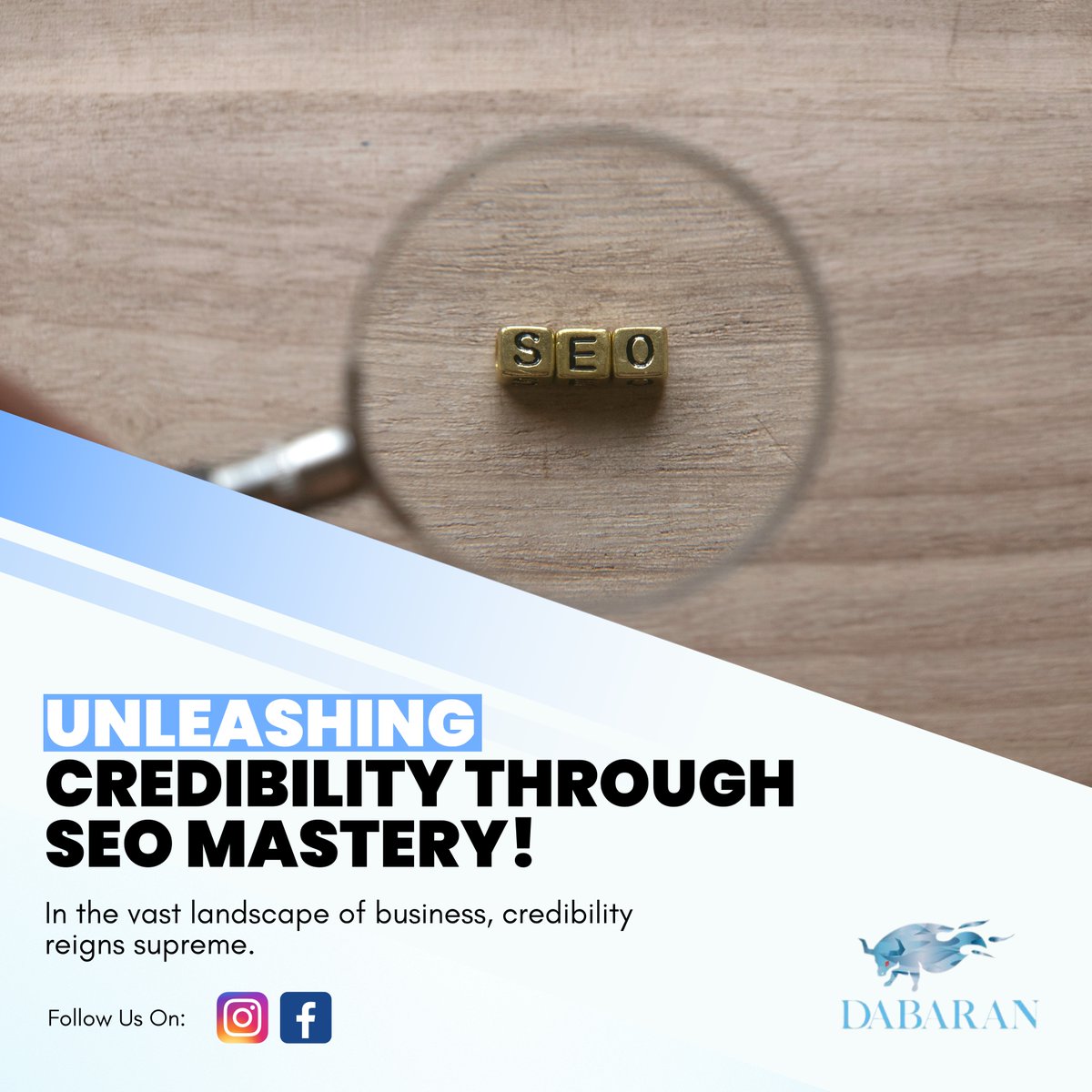 In the vast landscape of business, credibility reigns supreme. Building credibility is the main benefit of SEO.
.
No matter what products or services you sell or how long you’ve been in business, credibility is important.
----
🌐 dabaran.com 
.
#SEOMastery