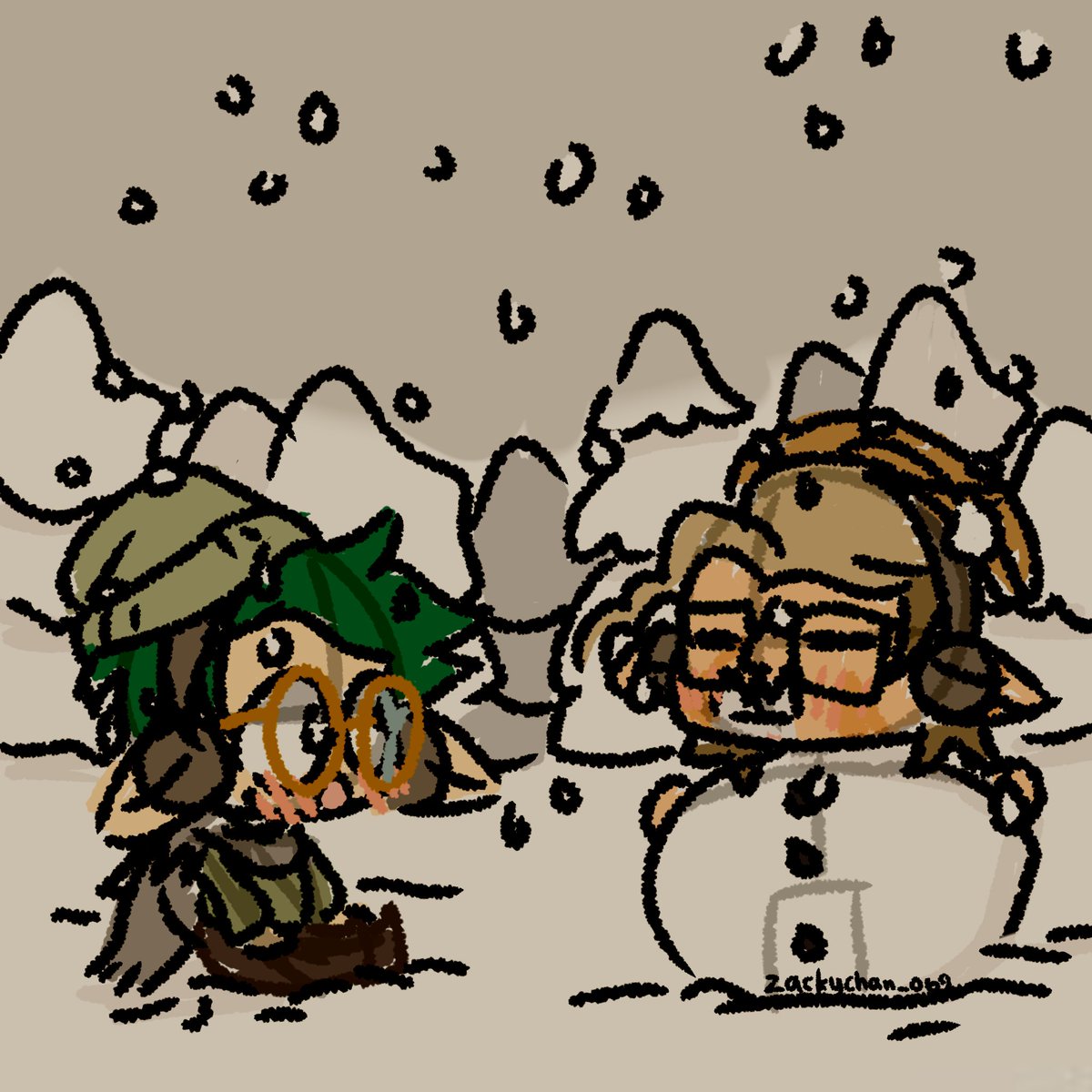 zackychan_069's tweet photo. My snowman
Art by @zackychan_069 aka me 
#huntric #goldric https://t.co/h95ZJLKNhF
