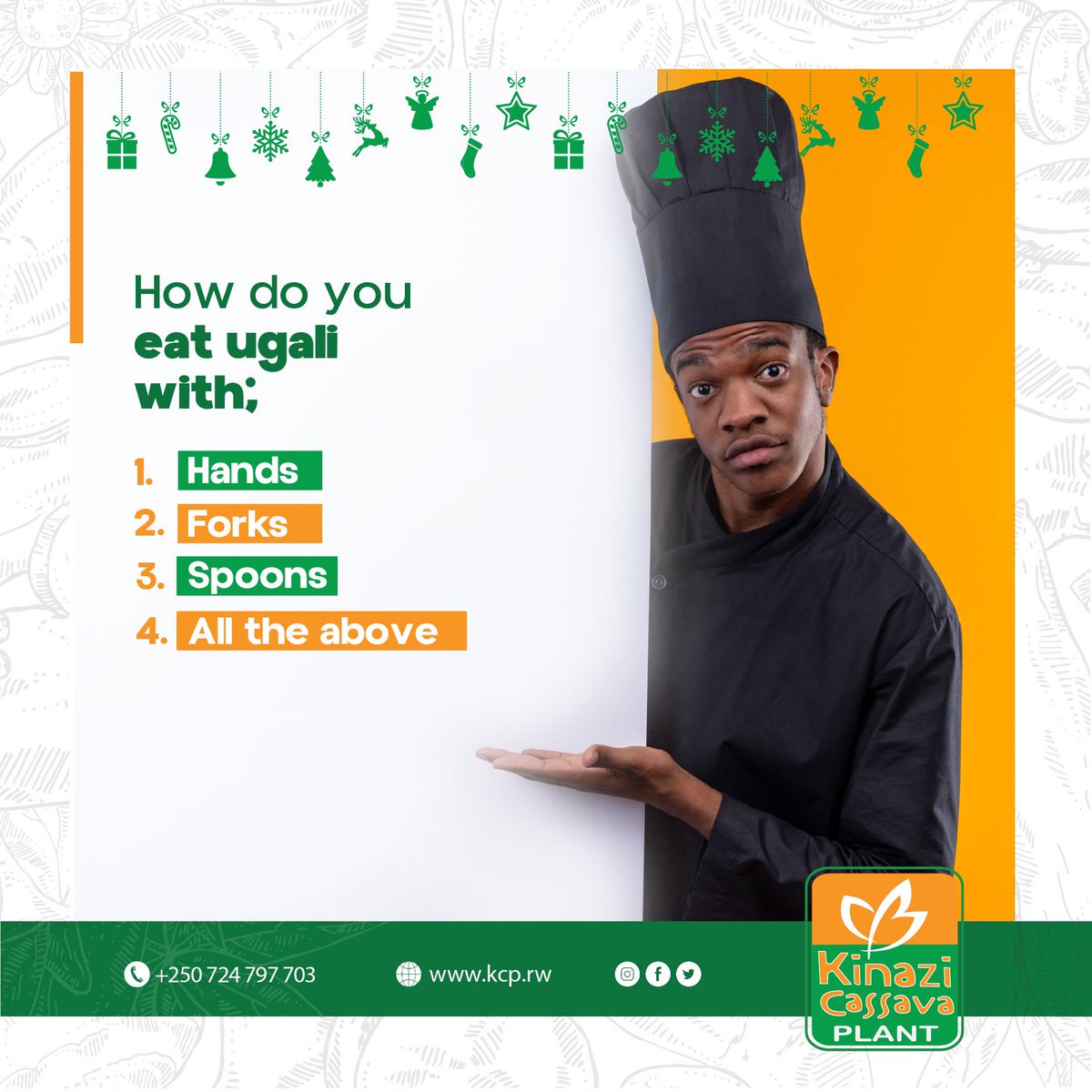 KinaziLtd's tweet photo. Ugali enthusiasts normally say it is better to eat it with hands as you get to really indulge, but we don’t judge, so how do you eat it?!
#KinaziCassavaFlour #YourGoToFlour #RwoX #RwOT https://t.co/NKDc5ix5Y9