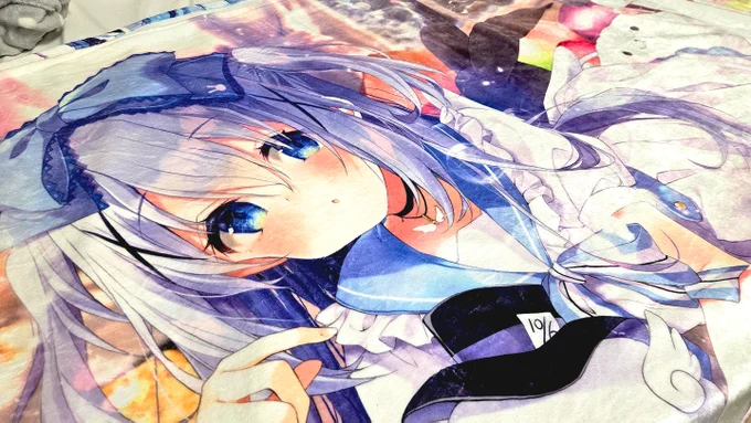 チノちゃんブランケットの写真も撮ってきたねーヾ(⌒(ノ-ω-)ノ 