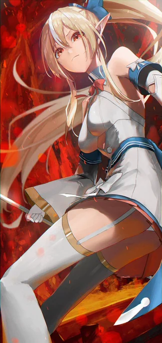 #今年も残りわずかなので今年一番伸びた絵を貼るフレアさんでしたあ! 