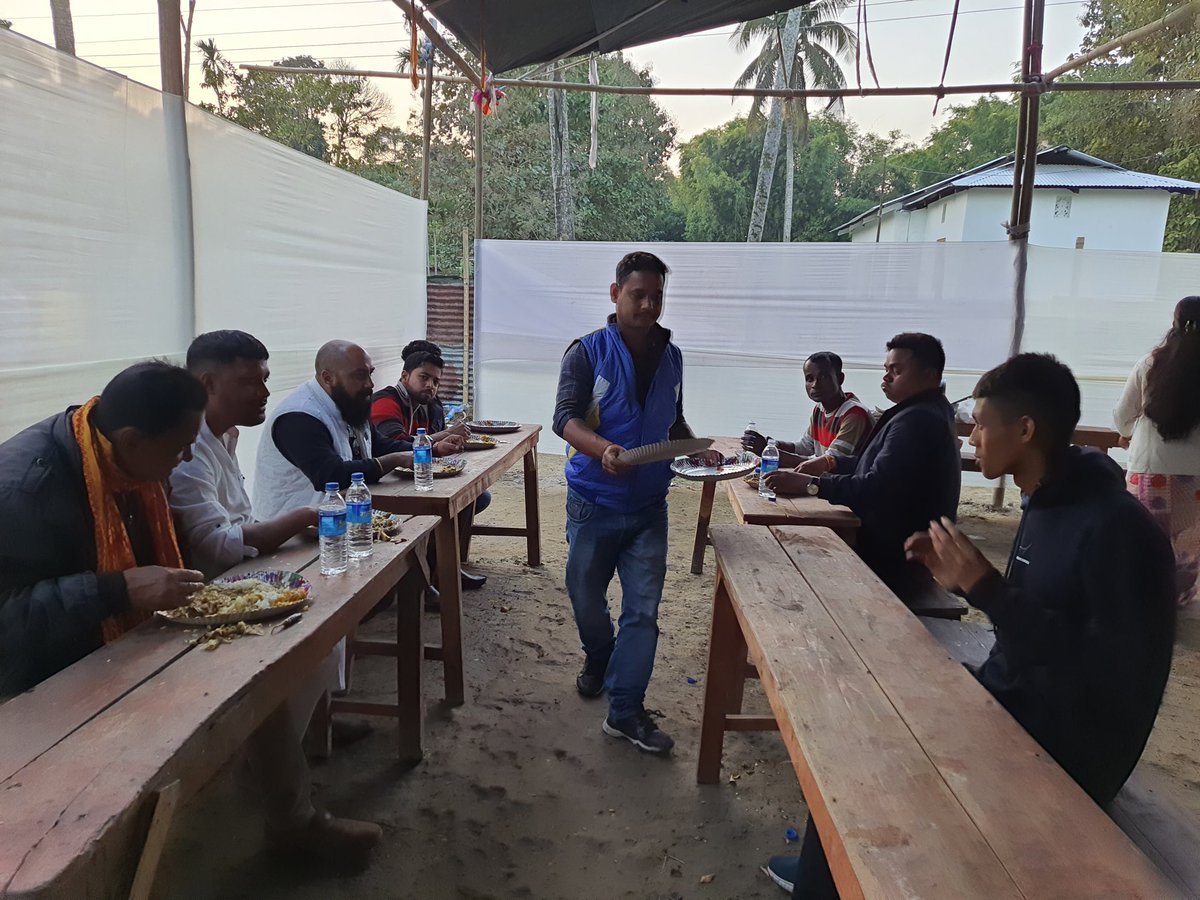 mriganka_dr's tweet photo. "Inconsolable when one losses a husband or an elder son/brother" .Today at #terwi / 13th day of demise of @khanindrabarman / @Jitubarman (Convenor Fisherman Cell BJP Nalbari District )brother ,at Tilana, Nalbari https://t.co/8qhgNdGY21