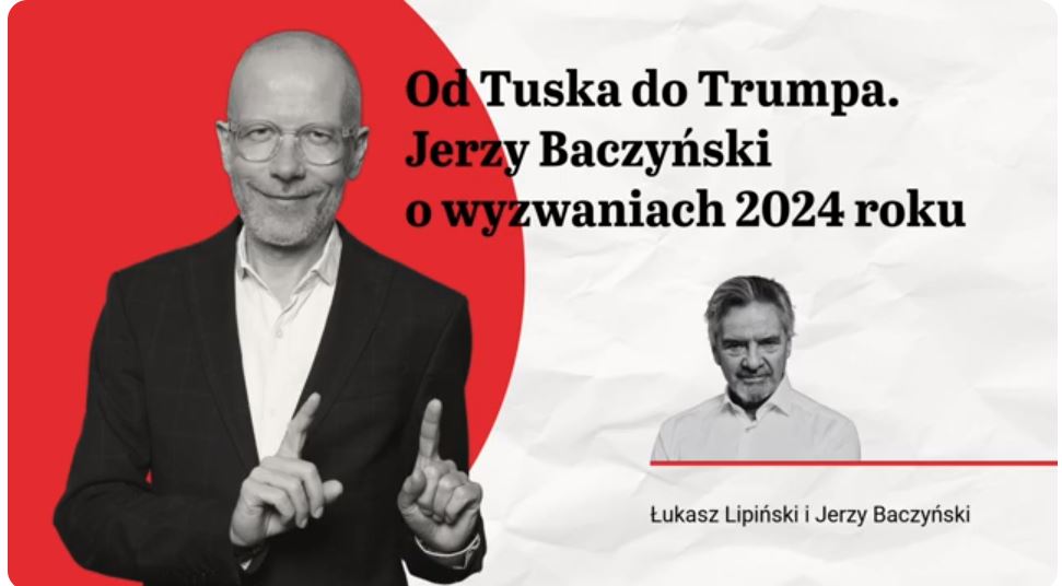 lukaszlipinski's tweet photo. Co się będzie działo w 2024 roku? Co z nową większością i rządem Tuska? Co z PiS-em? Co dalej z wojną w Ukrainie i kto wygra wybory w USA? W nowym podkaście rozmawiam z Jerzym Baczyńskim. https://t.co/PzNEstGjR6 https://t.co/qEb0neeVv8