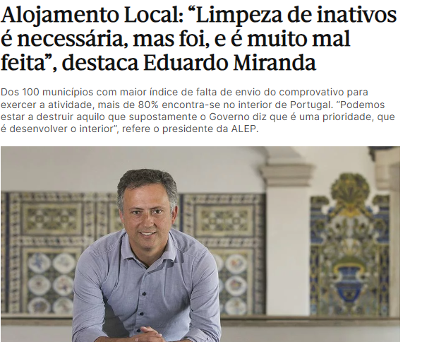 ALEP_pt's tweet photo. “Podemos estar a destruir aquilo que supostamente o Governo diz que é uma prioridade, que é desenvolver o interior”, refere o presidente da ALEP.
https://t.co/J5ZZHJIr2C https://t.co/Av96gXOH0h