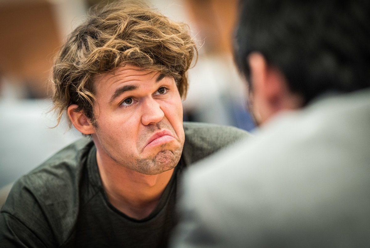 usefulchess's tweet photo. Carlsen , Fedoseev and Yu share the lead.share the lead in World Rapid Chess Championship after round 9. Watch the games on : https://t.co/DWLImP7DTN Photos : Ootes and Korolkova #chess #Carlsen #Fedoseev #YuYangyi https://t.co/HtHX4KDNU9