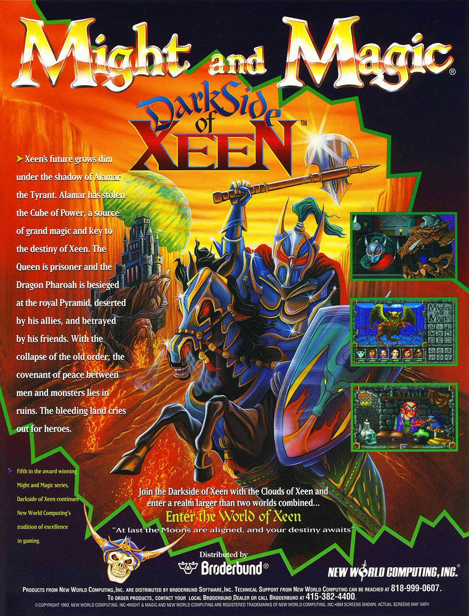 Super cool magazine ad showing my cover and title painting 1993!
#illustration #popculture #retrogames #darksideofxeen #boxart