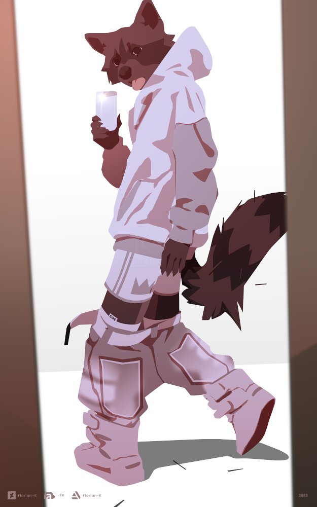 WIP. Raccer doing a final fit check before heading to the party. What do you think?