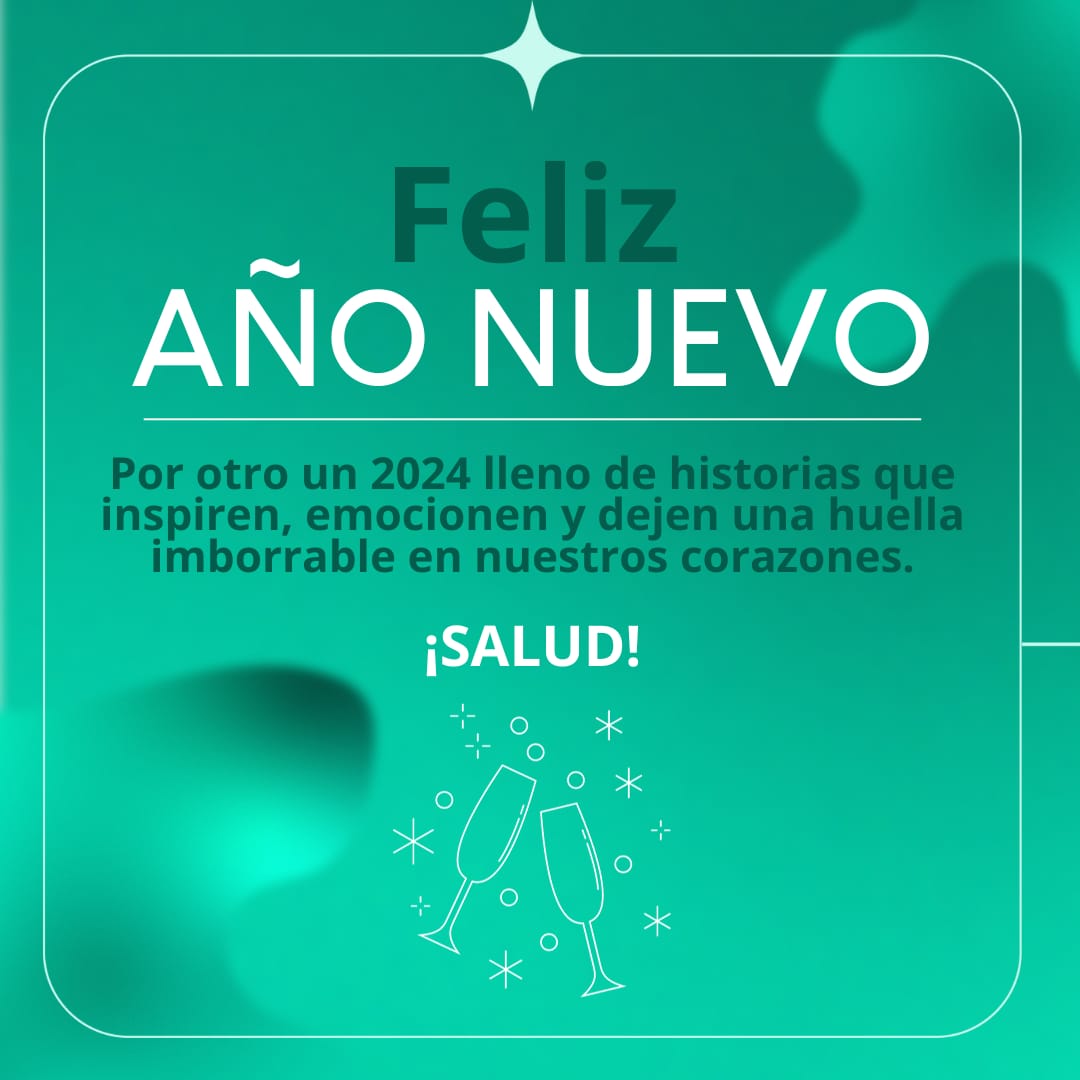 ShinkaEditorial's tweet photo. ¡Feliz año nuevo!

Por un 2024 con historias que inspiren, emocionen y dejen una huella imborrable en nuestros corazones. ¡SALUD! 🥂✨️

Atentamente, 
El equipo de Shinka Editorial. ❤️ https://t.co/2K68i6rabo