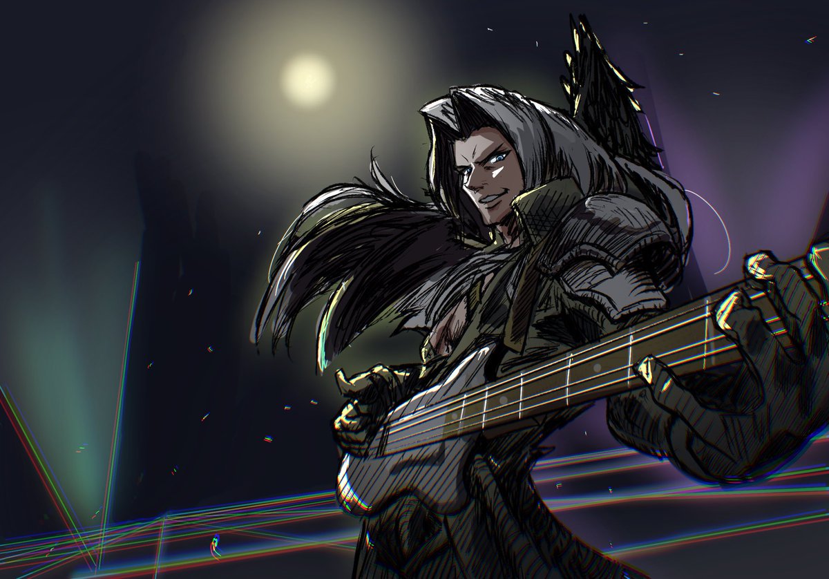 セフィロス 「This flipping Sephiroth with a long bass」|Chreestのイラスト