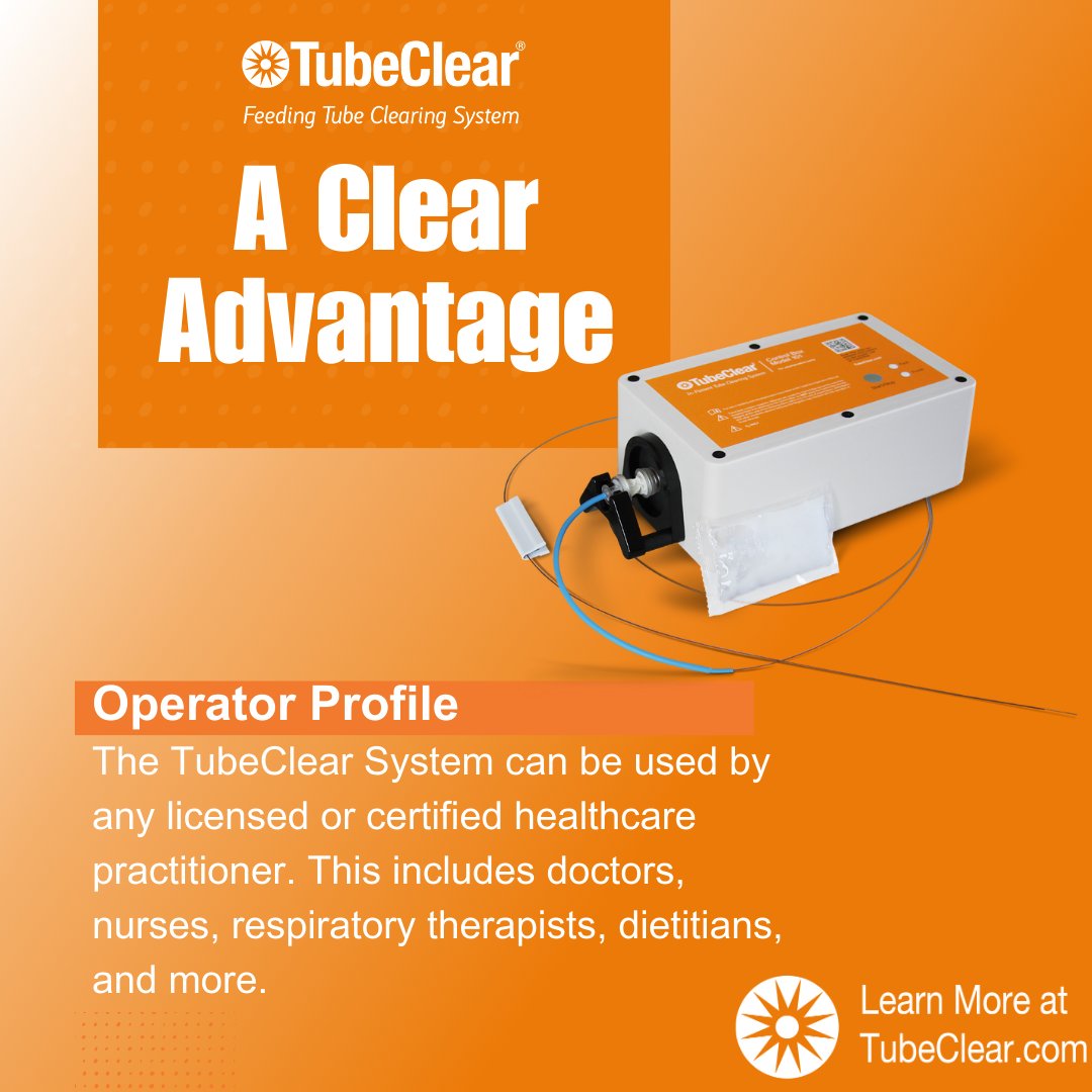 tubeclear's tweet photo. Attention licensed or certified healthcare practitioners: you can use the TubeClear System! 🏥 Visit our website to learn more!  #TubeClearAdvantage 
Support &amp; Risks: https://t.co/m6Jf7xkIap https://t.co/d4GJx2vo6G