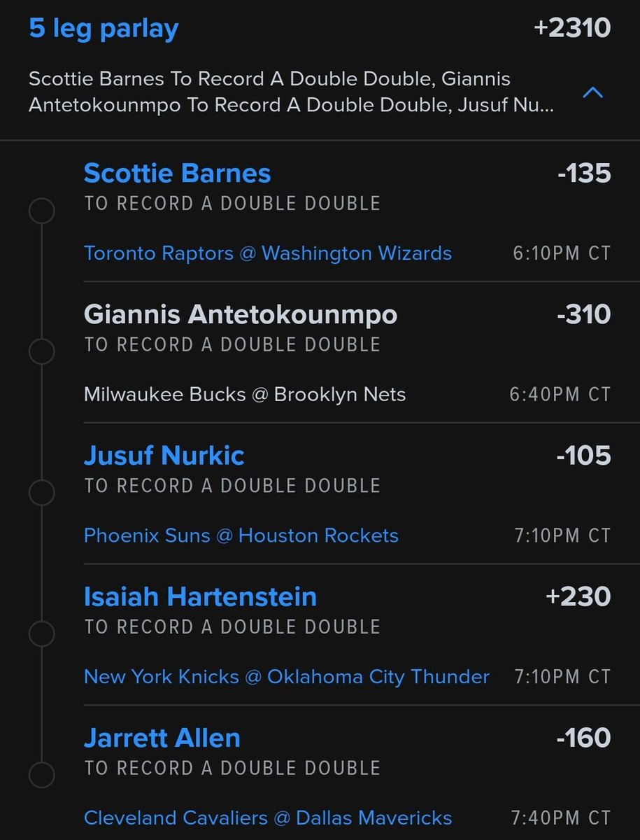 MexiEd9313's tweet photo. Double Double Lay ... I kinda like Paolo too but left him off this one and did one with him and changed Hartenstien for Randle
#NBA #XGAMBLING #DOUBLEDOUBLES https://t.co/0K7elIKMja