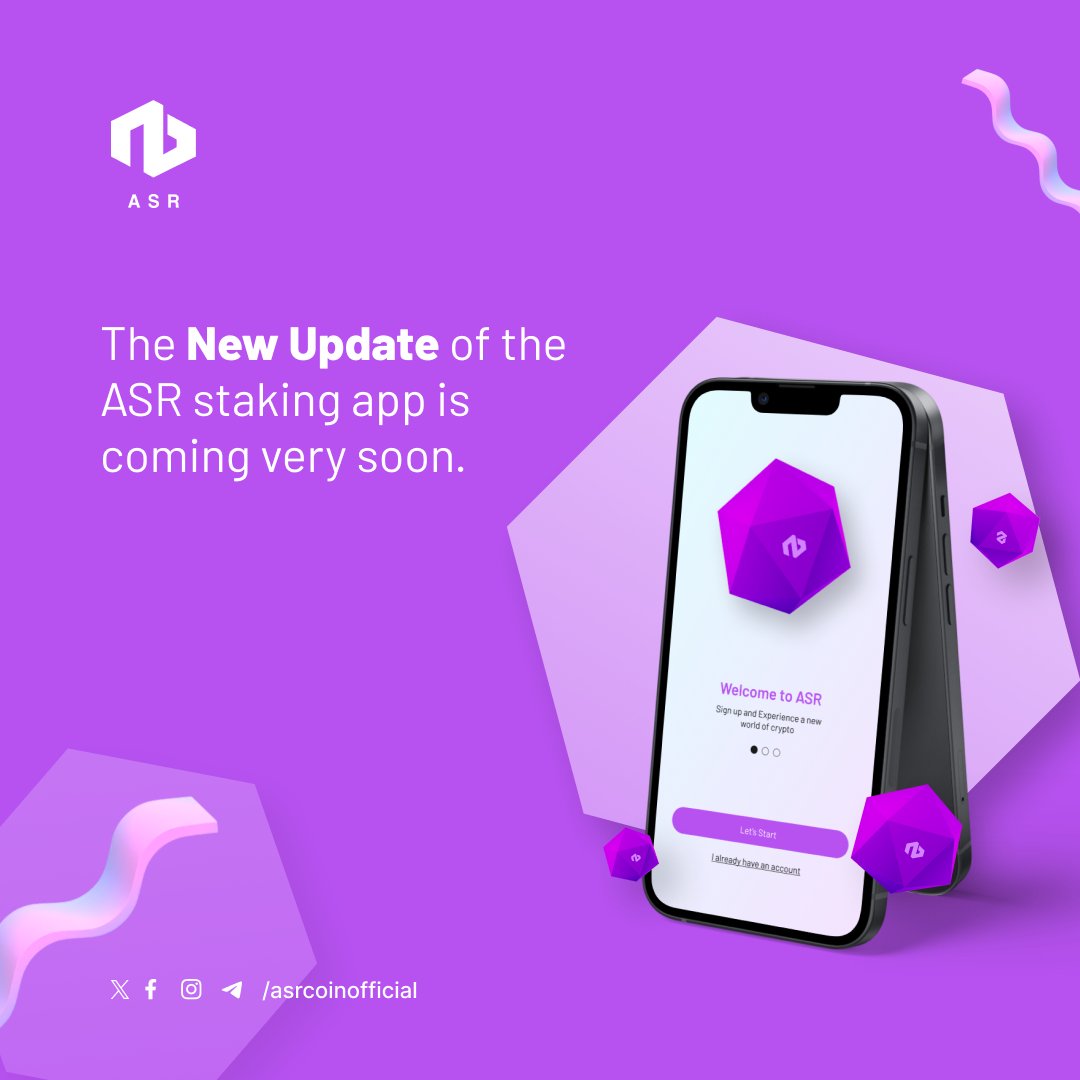 Asrcoinofficial's tweet photo. Get ready for a 𝗴𝗮𝗺𝗲-𝗰𝗵𝗮𝗻𝗴𝗶𝗻𝗴 update! The new and improved 𝗔𝗦𝗥 𝗦𝘁𝗮𝗸𝗶𝗻𝗴 𝗔𝗽𝗽 is just around the corner. Stay tuned for an upgraded staking experience!

𝗠𝗢𝗥𝗘 𝗔𝗕𝗢𝗨𝗧 𝗔𝗦𝗥:
https://t.co/kzdzKzljXZ 

#ASR #ASRCoin #asrstakingweb #stakingapp #newupdate https://t.co/Gi1DY5lpe6