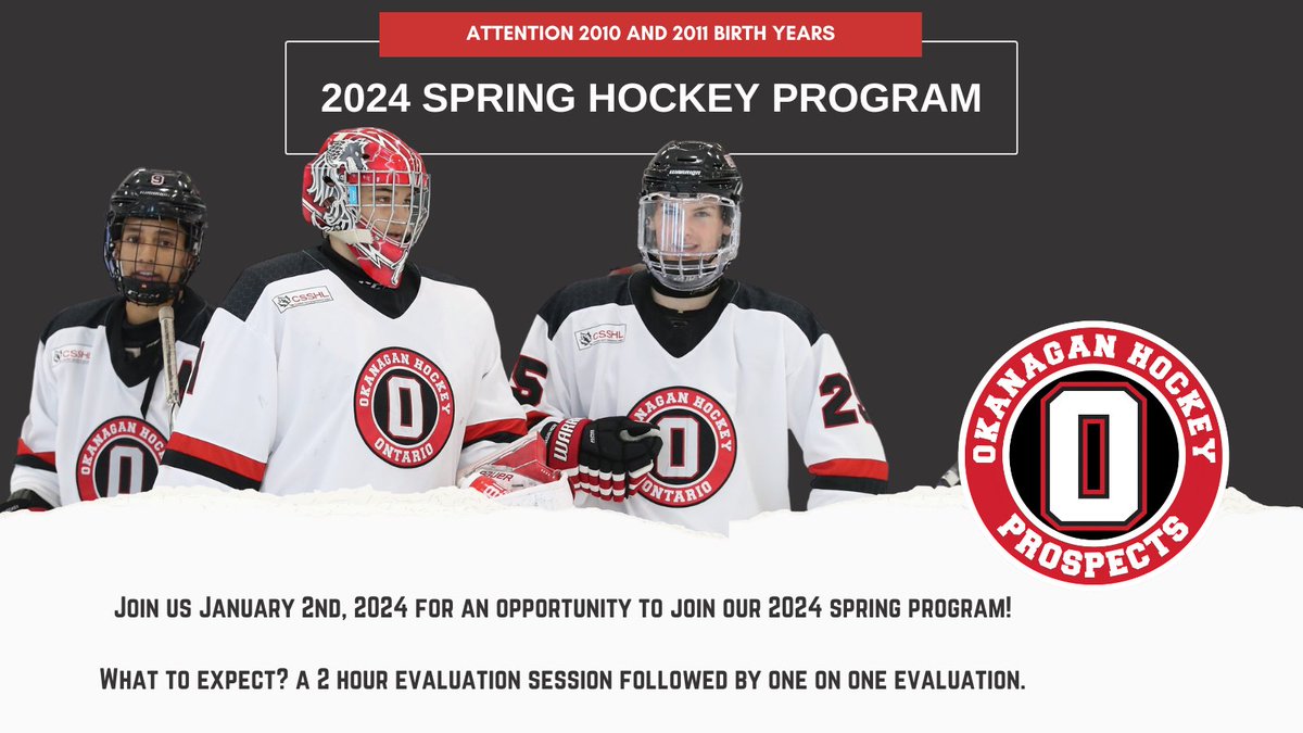 𝑶𝑯𝑶 𝑺𝒑𝒓𝒊𝒏𝒈 𝑷𝒓𝒐𝒈𝒓𝒂𝒎 𝑬𝒗𝒂𝒍𝒖𝒂𝒕𝒊𝒐𝒏𝒔 𝒂𝒓𝒆 𝒋𝒖𝒔𝒕 1️⃣  𝒘𝒆𝒆𝒌 𝒂𝒘𝒂𝒚! 

Don't miss out on elite training and hockey development this spring, 𝐑𝐞𝐠𝐢𝐬𝐭𝐞𝐫 𝐓𝐨𝐝𝐚𝐲!

Complete Details and Registration 𝐇𝐄𝐑𝐄: bit.ly/3NFGeIE
<a href="/TeamETS/">Team ETS</a>