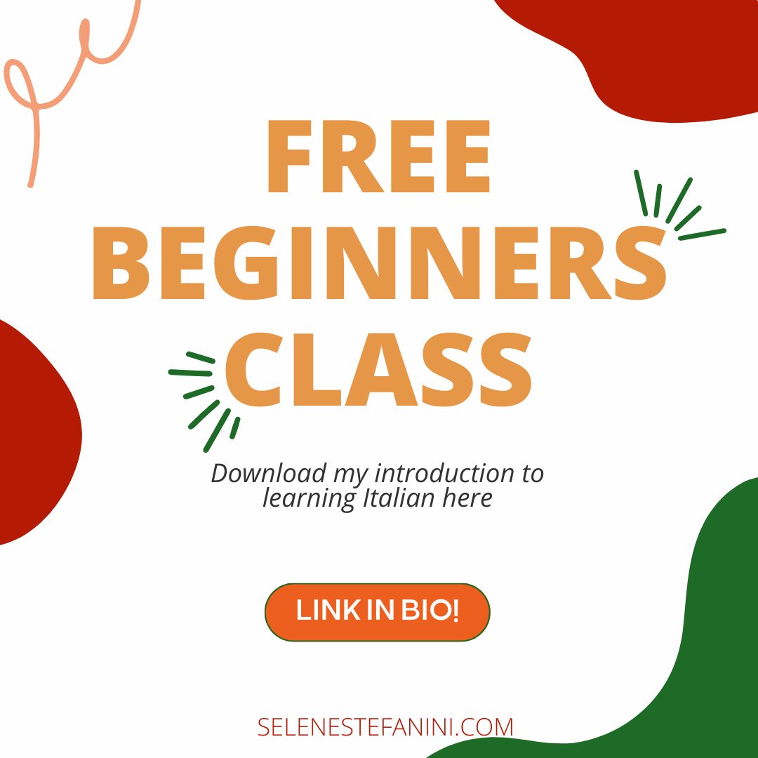 Selene_LT's tweet photo. Join our FREE online beginner class to kickstart your Italian adventure! 🚀

In this class, we've got you covered from ciao to arrivederci! 🇮🇹 

🔗 https://t.co/WU8EKeuJdm https://t.co/KoHhaM7s2w