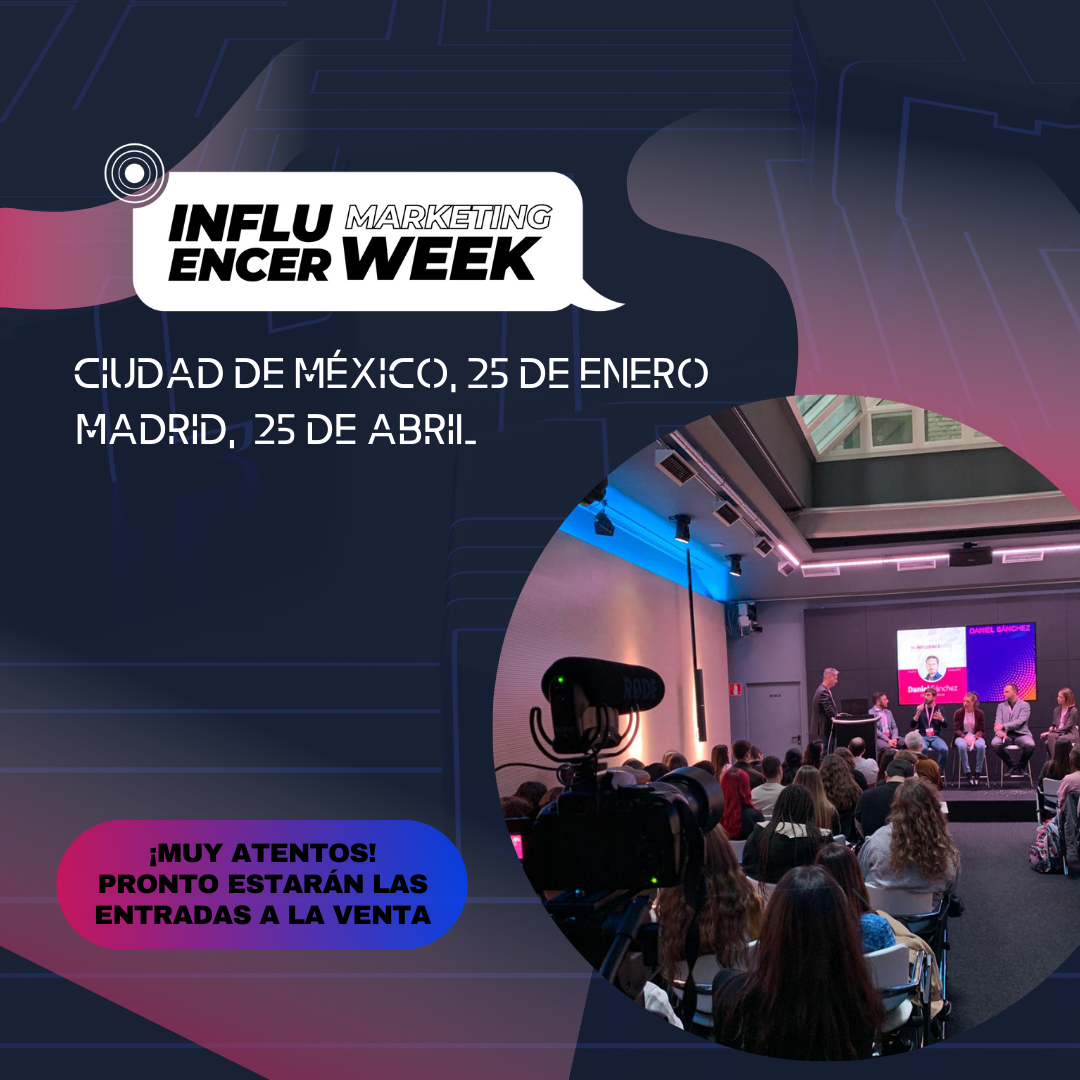 imweek2020's tweet photo. ¡Ya está de vuelta la Influencer Marketing week!

¡Si estás en el mundo del marketing no te puedes perder este evento!

-Ciudad de México, 25 de Enero
-Madrid, 25 de Abril

#influencermarketing #marketingdeinfluencers #IMWEEK24 https://t.co/DHfG3fRiR3
