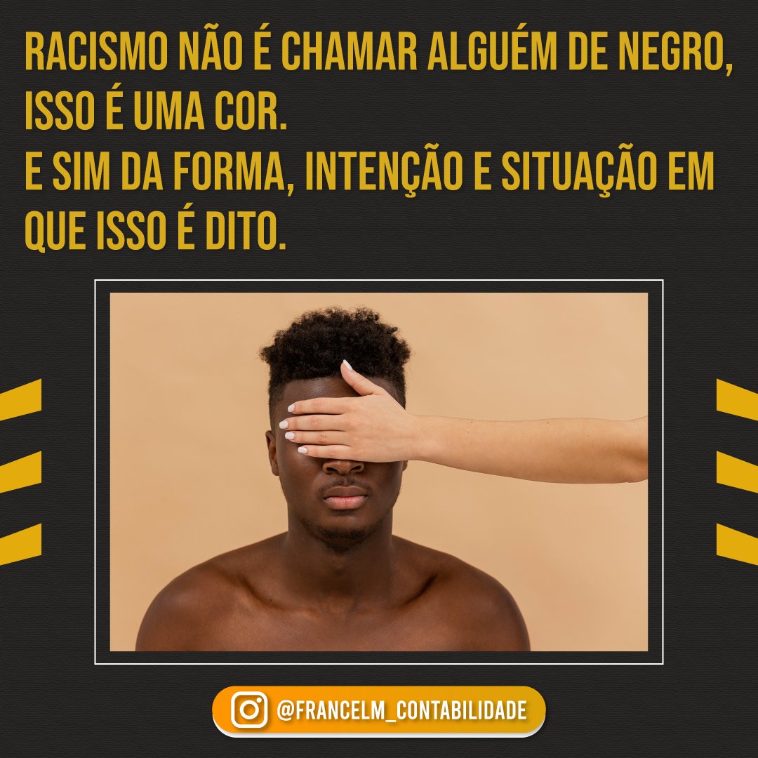 FrancelmC's tweet photo. Chega de discriminação.

Somos todos iguais.

Ame mais. Julgue menos.

Todos merecem respeito.

#escritoriofmc
#teamfmc
#francelmenezescontabilidade
#discriminacaonao
#racismonao
#racismonunca
#amoraoproximo https://t.co/3noGS5bHXA