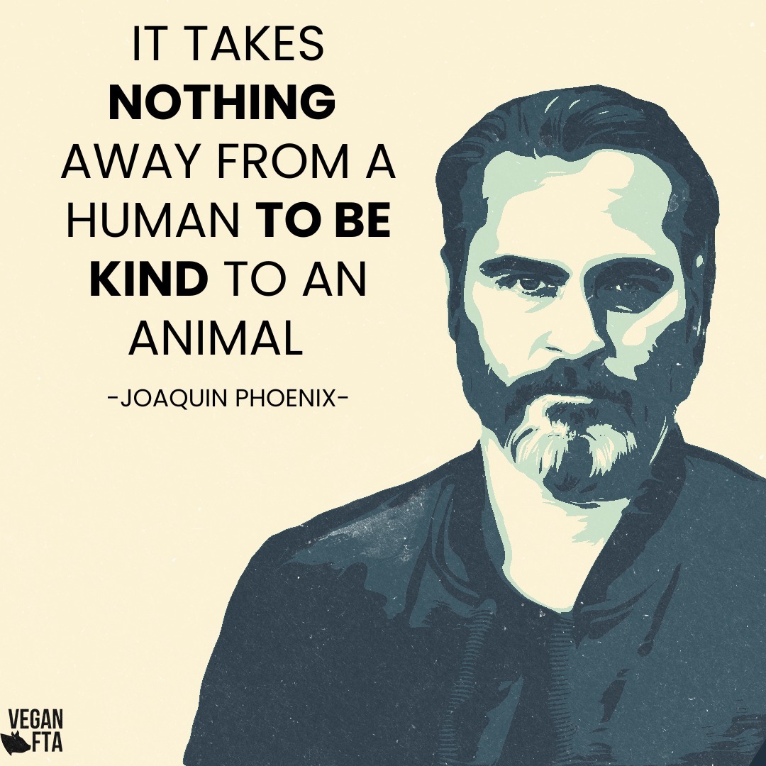 It takes nothing away from you, and changes everything for them. Be kind. 👉 GO VEGAN this January! 🌱 Receive FREE e-cookbooks, meal plans and nutritional guides! 📚 bit.ly/Veganuary24 #vegan #joaquinphoenix #veganism #quotesdaily #inspirational
