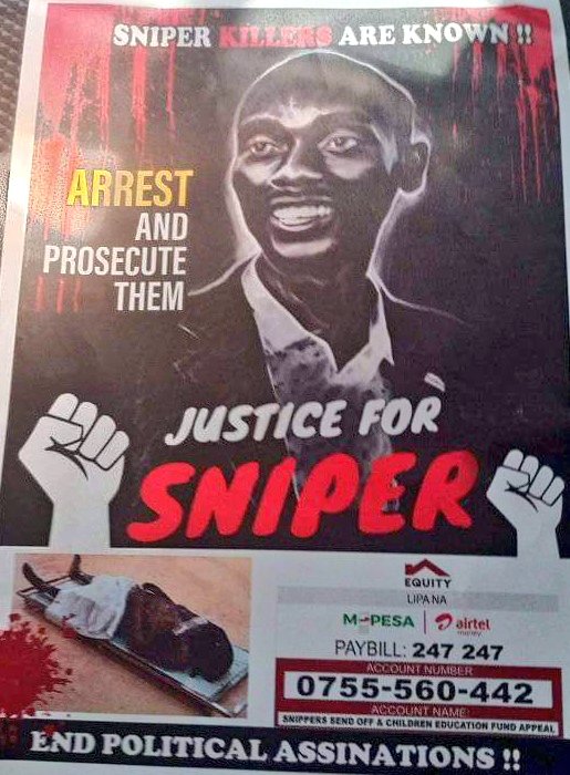 dfw_nim's tweet photo. We need justice 
#JusticeForSniper 
#KawiraMwangaza https://t.co/DhCPvWB5Yx