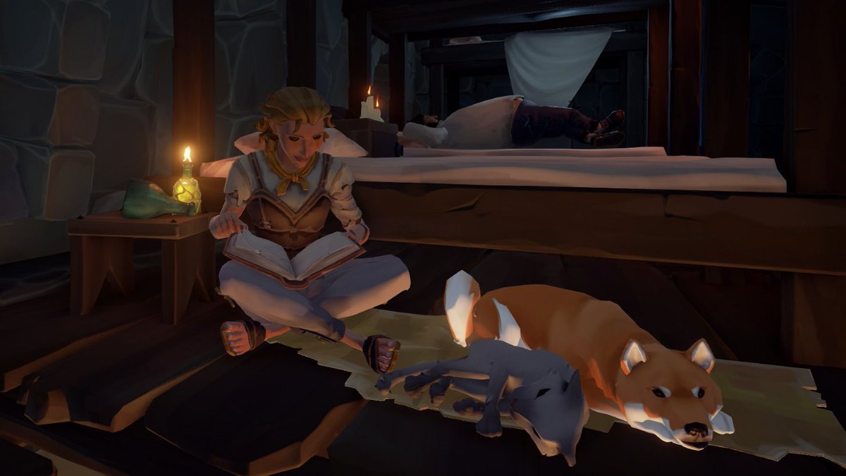 #SoTShot <a href="/SeaOfThieves/">Sea of Thieves</a> Calm Captures entry

After all this partying, it's good to wind down and enjoy the simple things