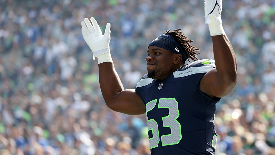 TodaySeahawks's tweet photo. Boye Mafe has been a star for the #Seahawks. 

Mafe had 5 pressures against the Titans, a career high.

He also led the team in sacks (2).

@CoachBTJordan has helped turn Mafe from a 3-sack player to 13+. https://t.co/cmex9mTFhp