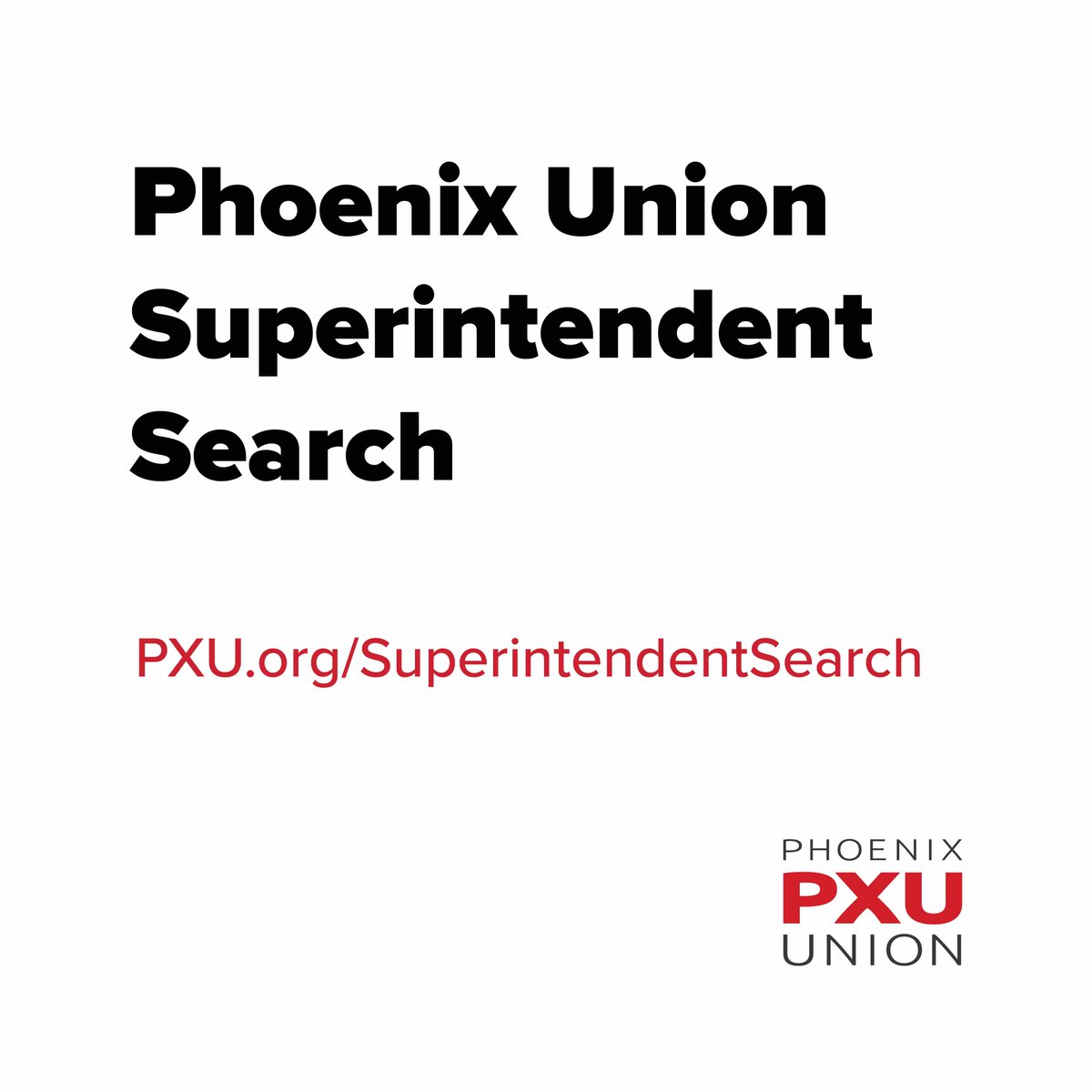 Your feedback is needed! Provide input on the Phoenix Union Superintendent Search process by completing the following survey: survey2.ecragroup.com/index.php/7931… Thank you for your responses and assistance during this process✅