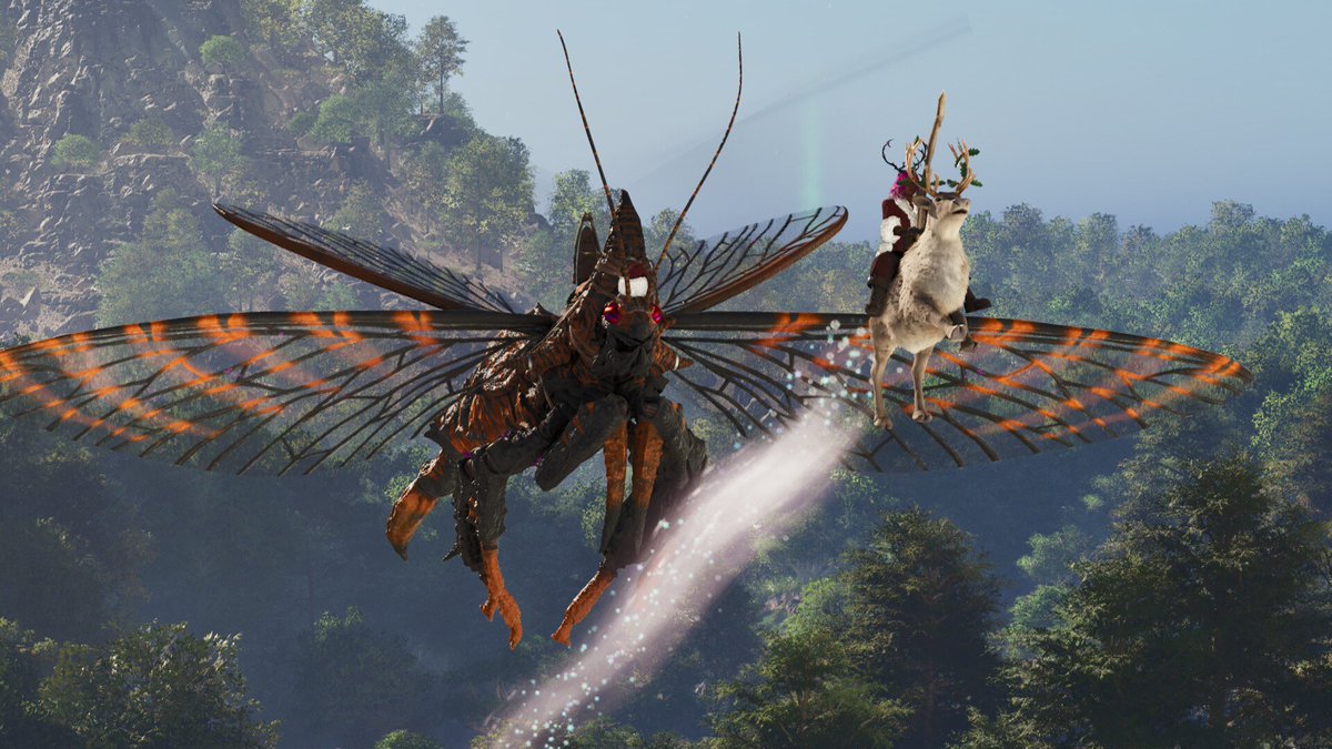 Grunguiestooth's tweet photo. Montando un Reno en #ARKSurvivalAscended #ARKade #playARK https://t.co/VOStYg39j2