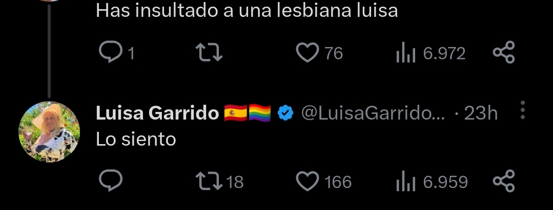 Luisa Garrido out of context tweet media