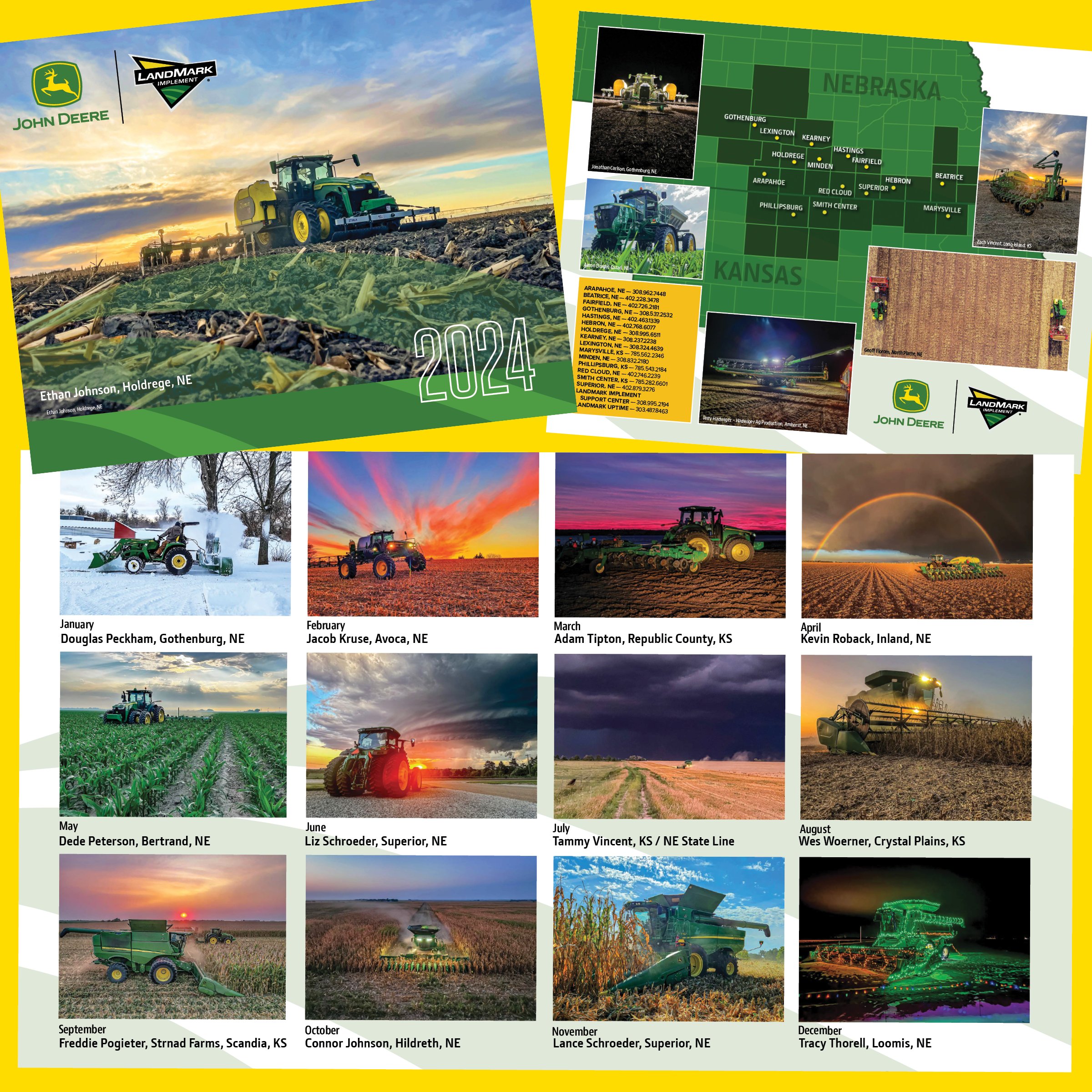 John Deere Holiday Schedule 2025 Calendar conni clarabelle
