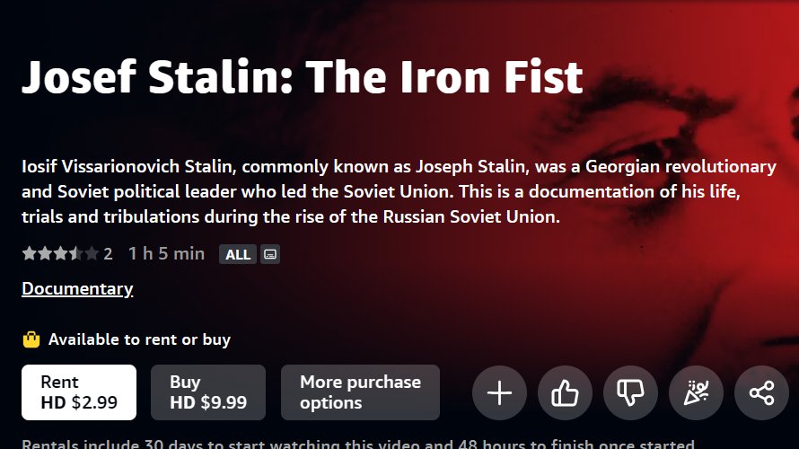 Dr. Lisa Pine (@lisa_pine1) on Twitter photo Take a look at 'Joseph Stalin: The Iron Fist' on Amazon Prime Video (£/$).
amazon.com/Josef-Stalin-I…
<a href="/EntertainMeLTD/">EM Productions</a> <a href="/guywalters/">Guy Walters 🇺🇦</a> Take a look at 'Joseph Stalin: The Iron Fist' on Amazon Prime Video (£/$).
amazon.com/Josef-Stalin-I…
<a href="/EntertainMeLTD/">EM Productions</a> <a href="/guywalters/">Guy Walters 🇺🇦</a>